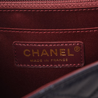 Chanel Lambskin Quilted Medium Golden Class Flap Marine 6 of 8
