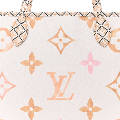 Louis Vuitton Monogram Giant By The Pool 2.0 Neverfull MM Beige 9 of 11
