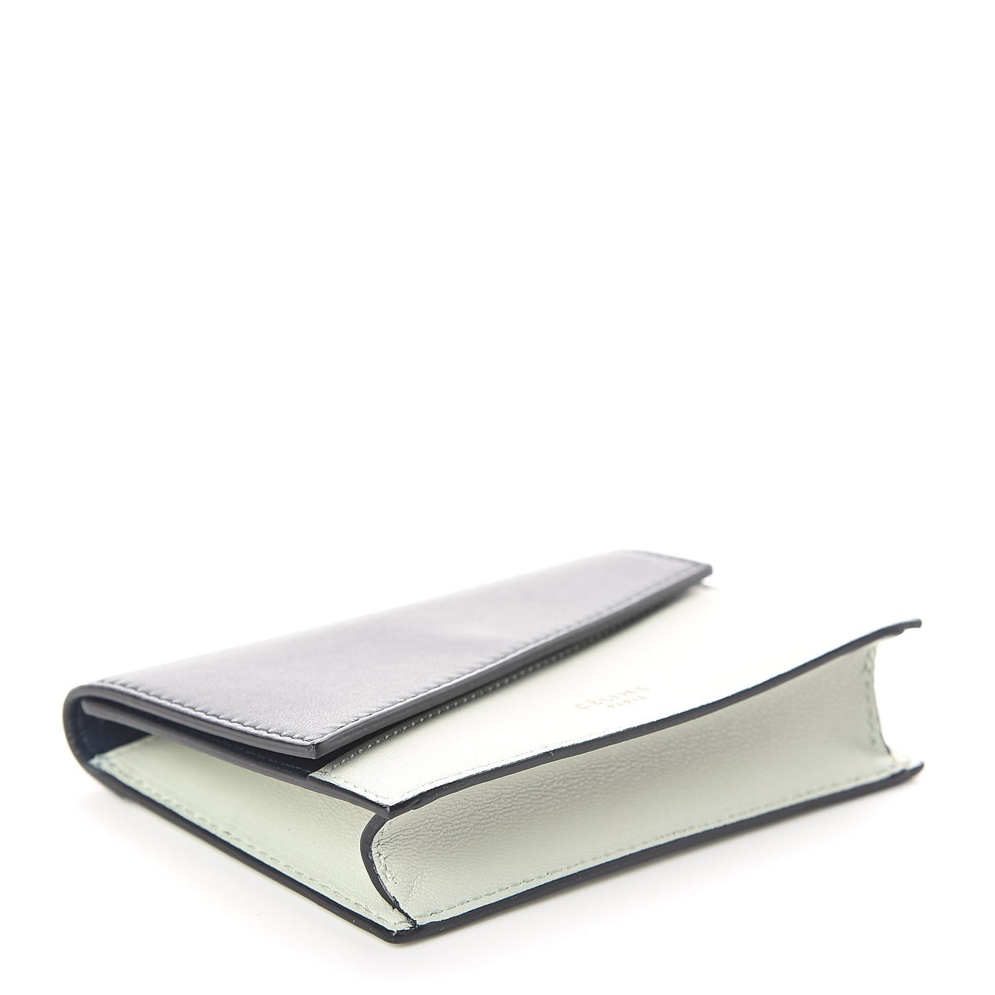 Lambskin Diagonal Card Holder Mint