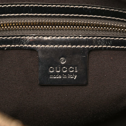 Gucci Monogram Large Pop Bamboo Top Handle Tote Pewter 5 of 15
