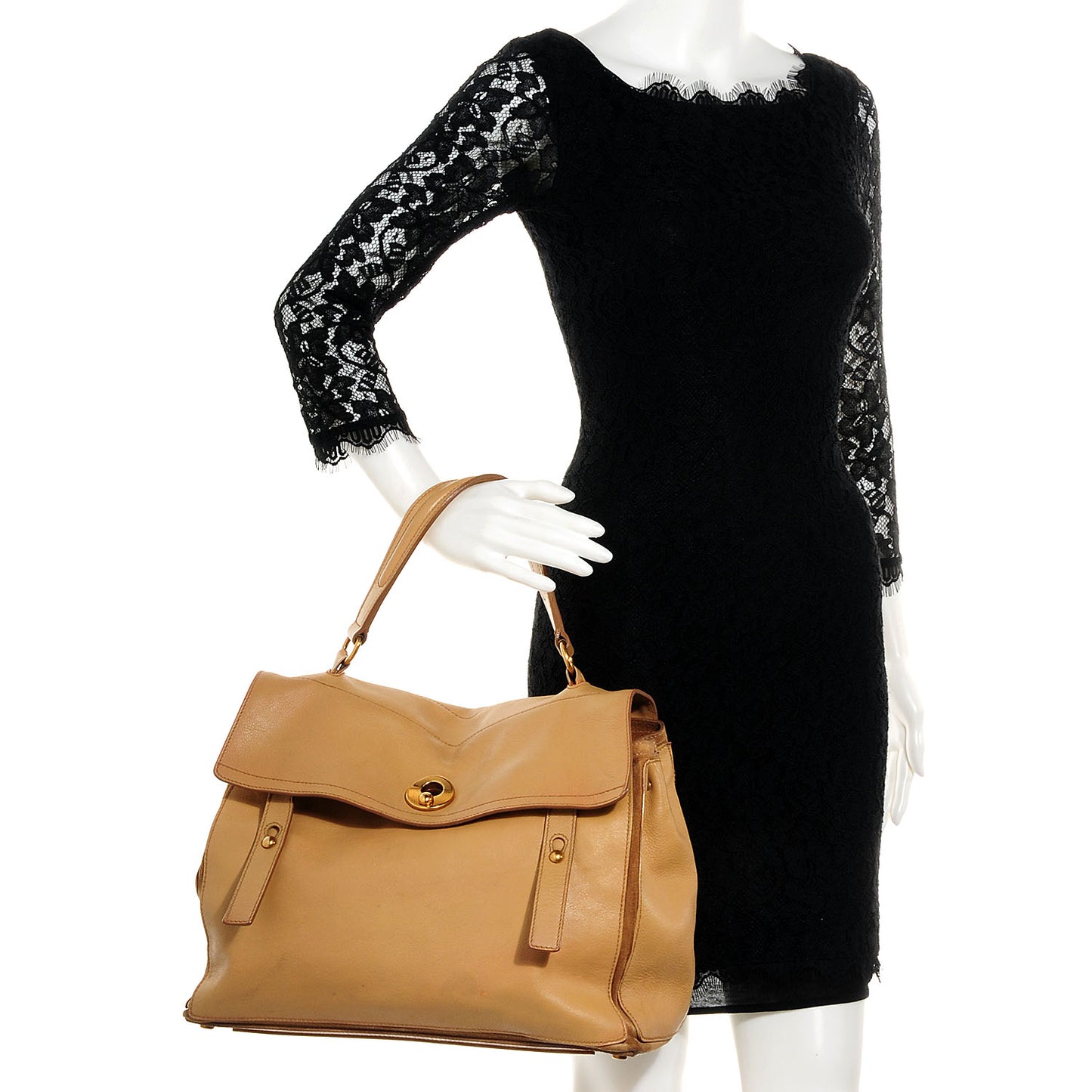 Leather Medium Muse Two Beige