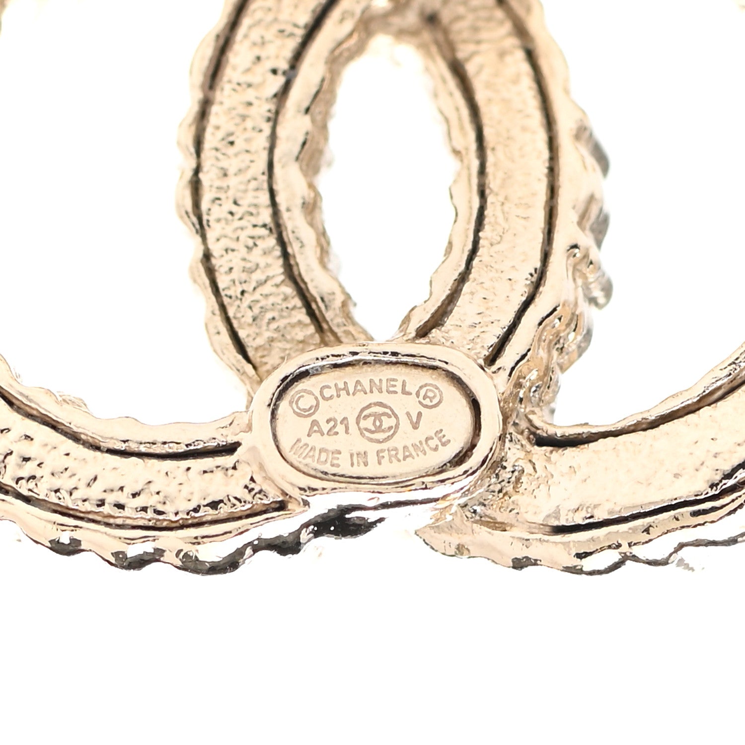 Chanel Crystal Over The Rainbow CC Earrings Gold Multicolor 4 of 4