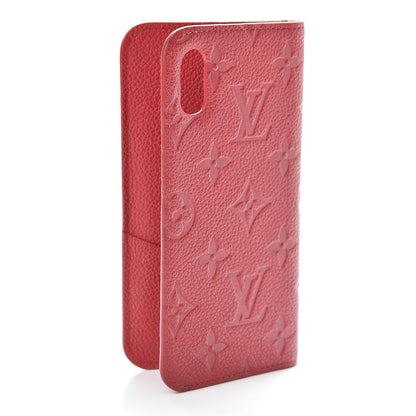 Louis Vuitton Empreinte iPhone X Folio Scarlet 3 of 13
