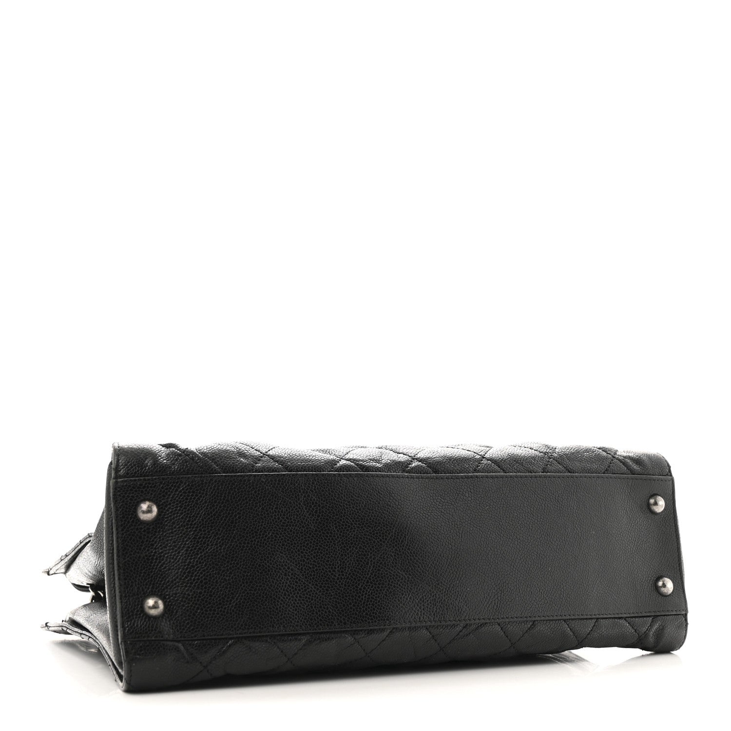 Chanel Crumpled Grained Calfskin CC Crave Tote Black 4 of 11