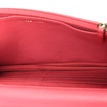 Chanel Lambskin Quilted Double Stitch Tassel Wallet On Chain WOC Pink 5 of 11