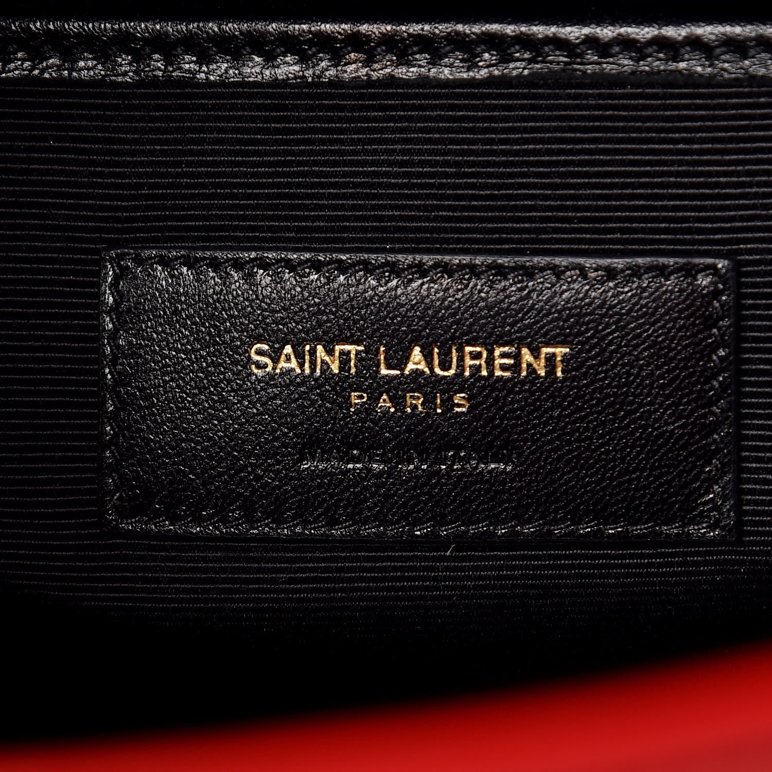 Saint Laurent Calfskin Medium Moujik Top Handle Bag Lipstick Red 8 of 18