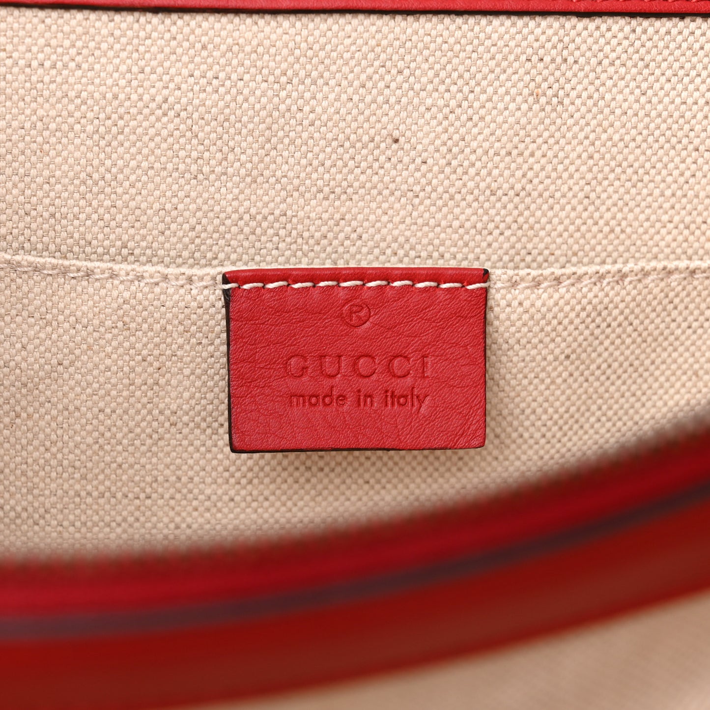 Moon Calfskin Web Large Dionysus Bamboo Top Handle Bag Hibiscus Red