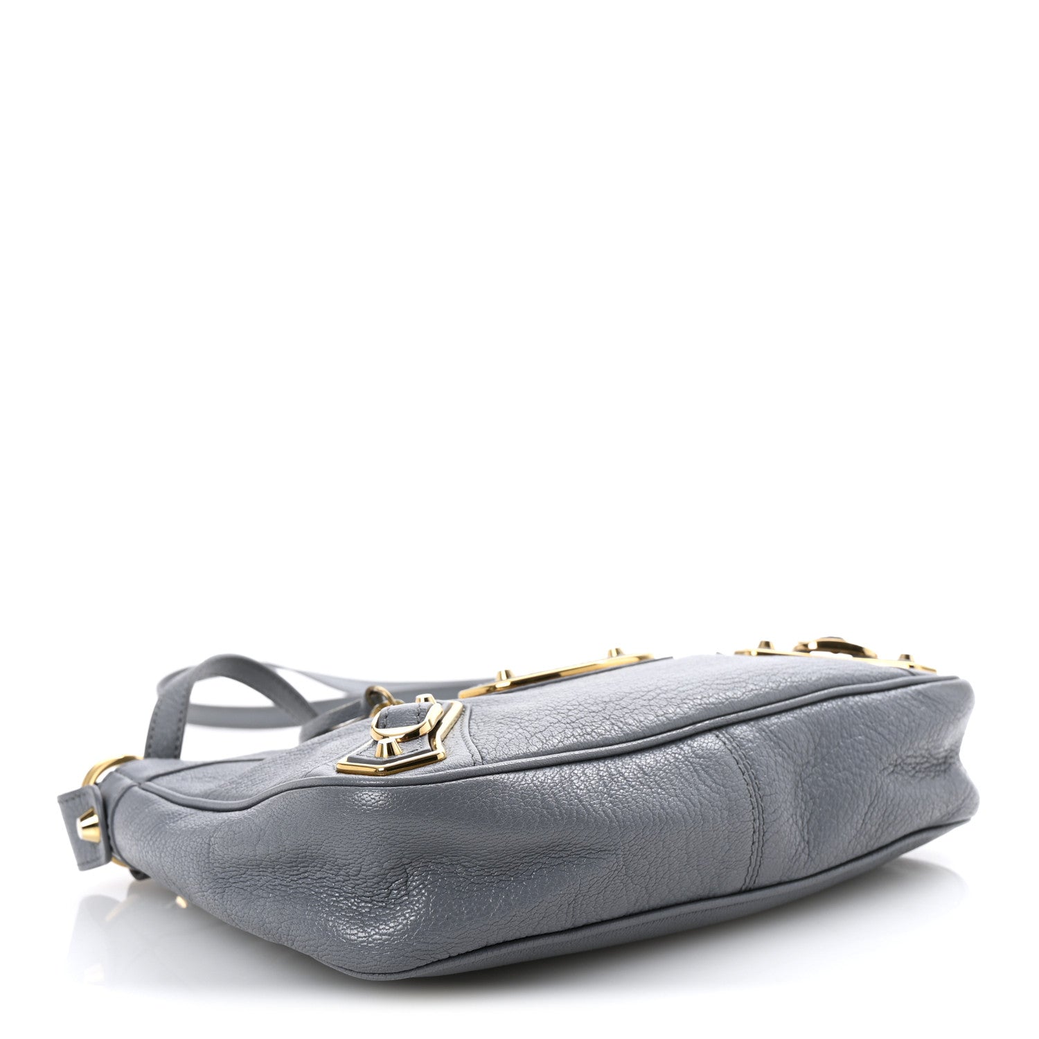 Balenciaga Chevre Gold Metallic Edge Hardware Hip Gris Acier 4 of 11