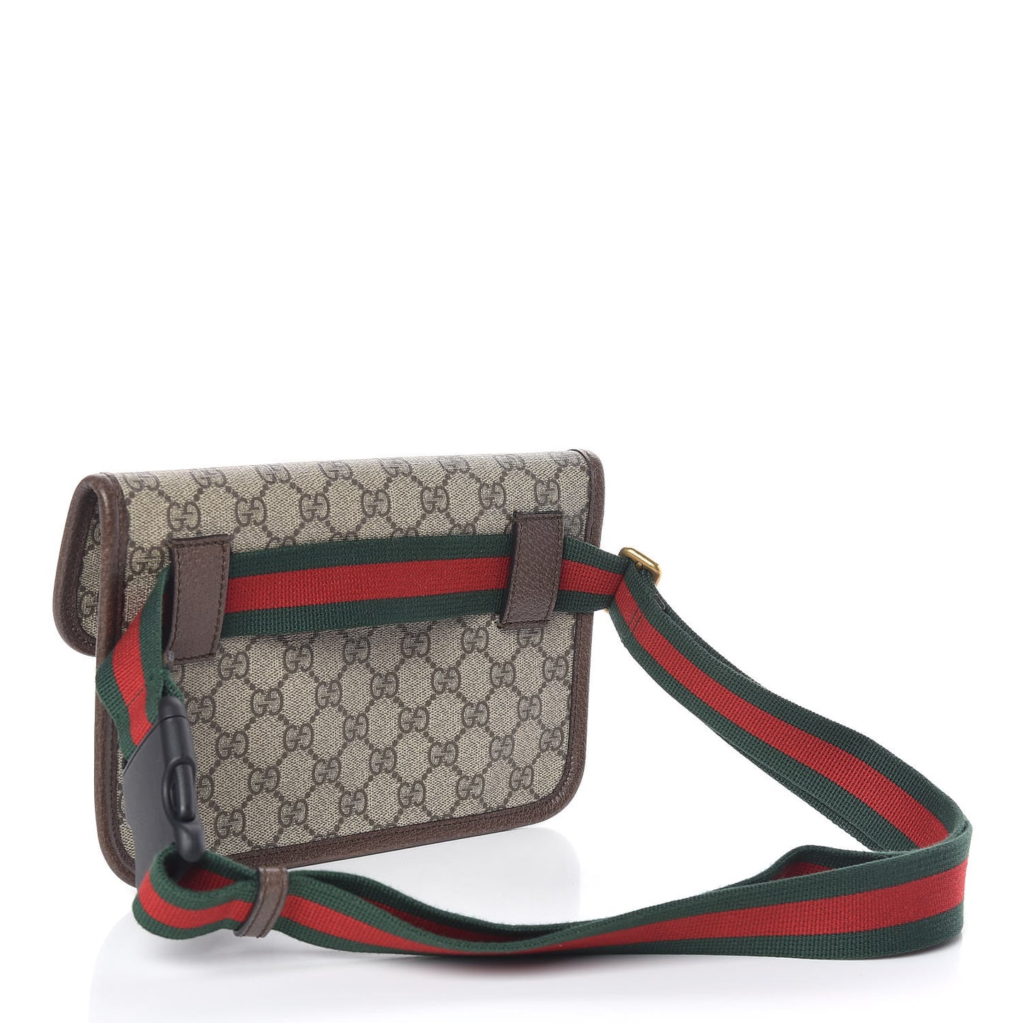 GG Supreme Monogram Neo Vintage Web Belt Bag Brown