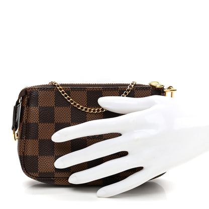 Louis Vuitton Damier Ebene Mini Pochette Accessories 2 of 8