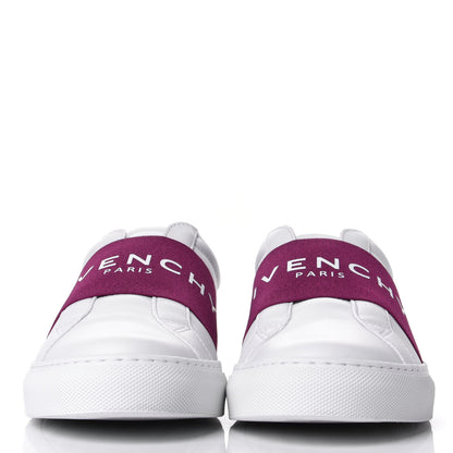 Givenchy Calfskin Band Logo Womens Urban Street Sneakers 39 Orchid Purple 2 of 11