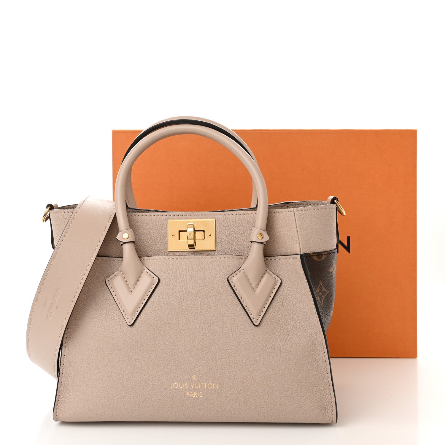 Louis Vuitton Calfskin Monogram On My Side PM Greige 10 of 10