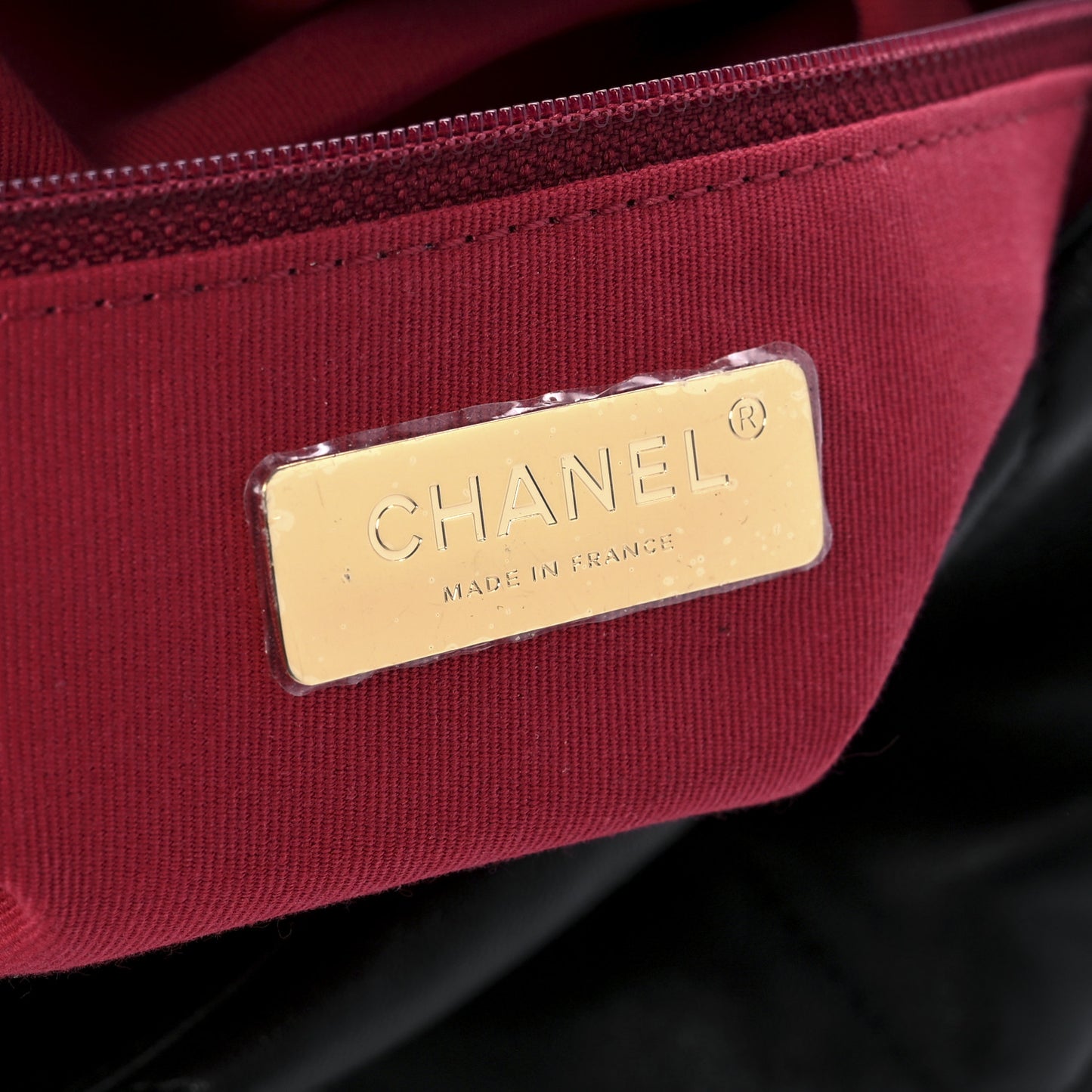 Lambskin Quilted Large Chanel 19 Flap Black