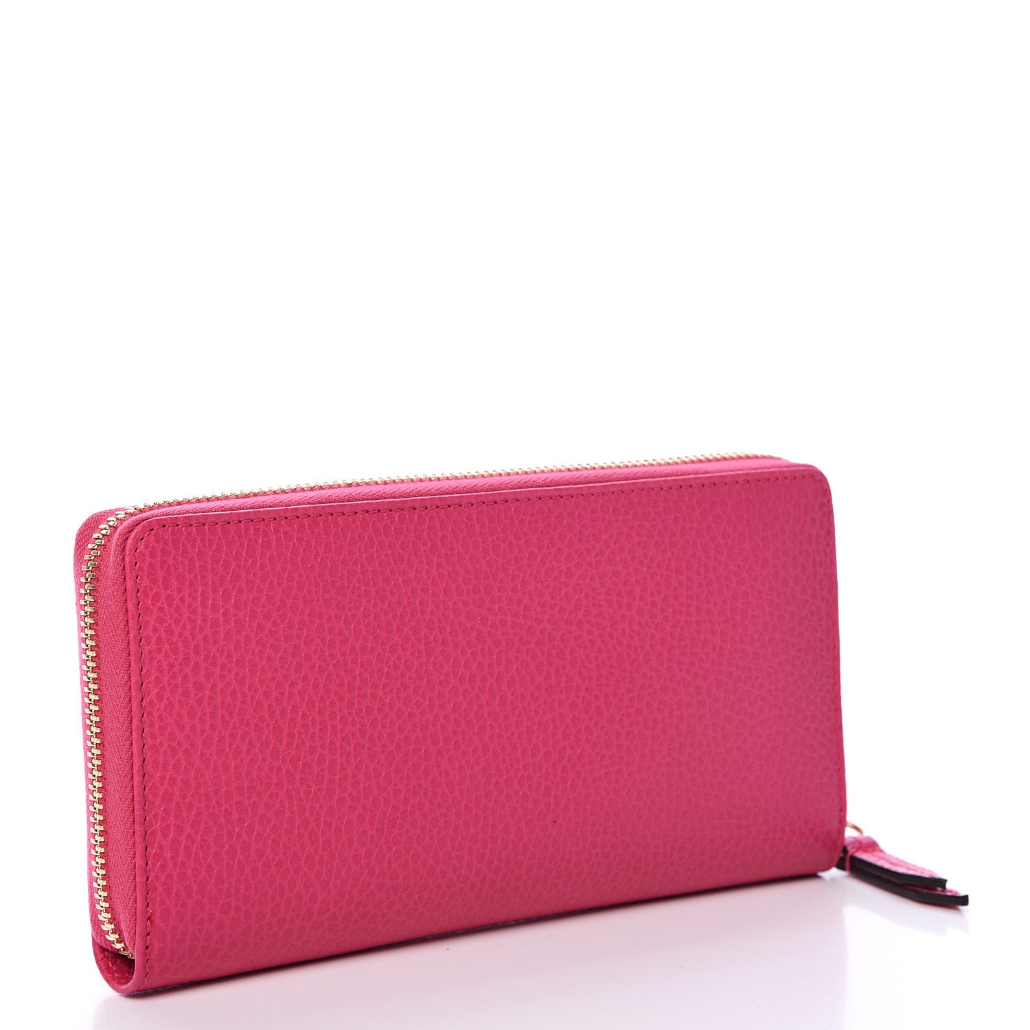 Gucci Dollar Calfskin GG Marmont Zip Around Wallet Box Pink 2 of 7