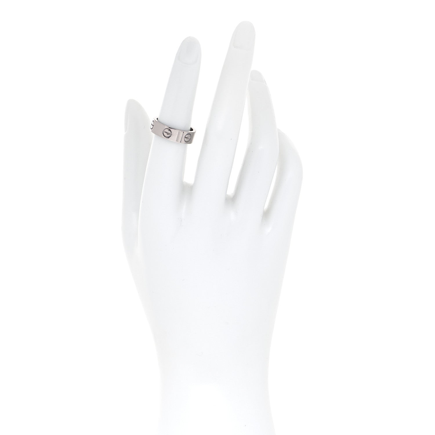 Cartier 18K White Gold 5.5mm LOVE Ring 52 6 4 of 10