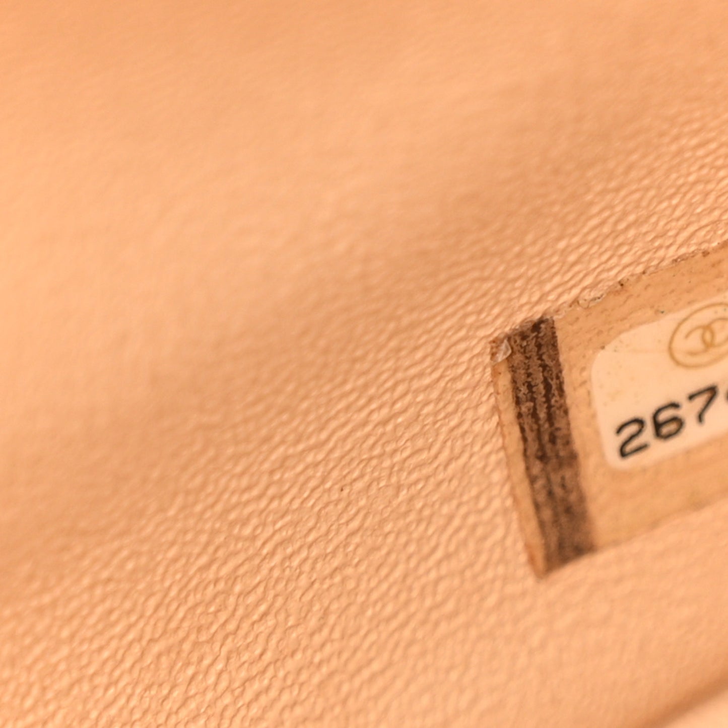 Lambskin Quilted Jumbo Double Flap Beige