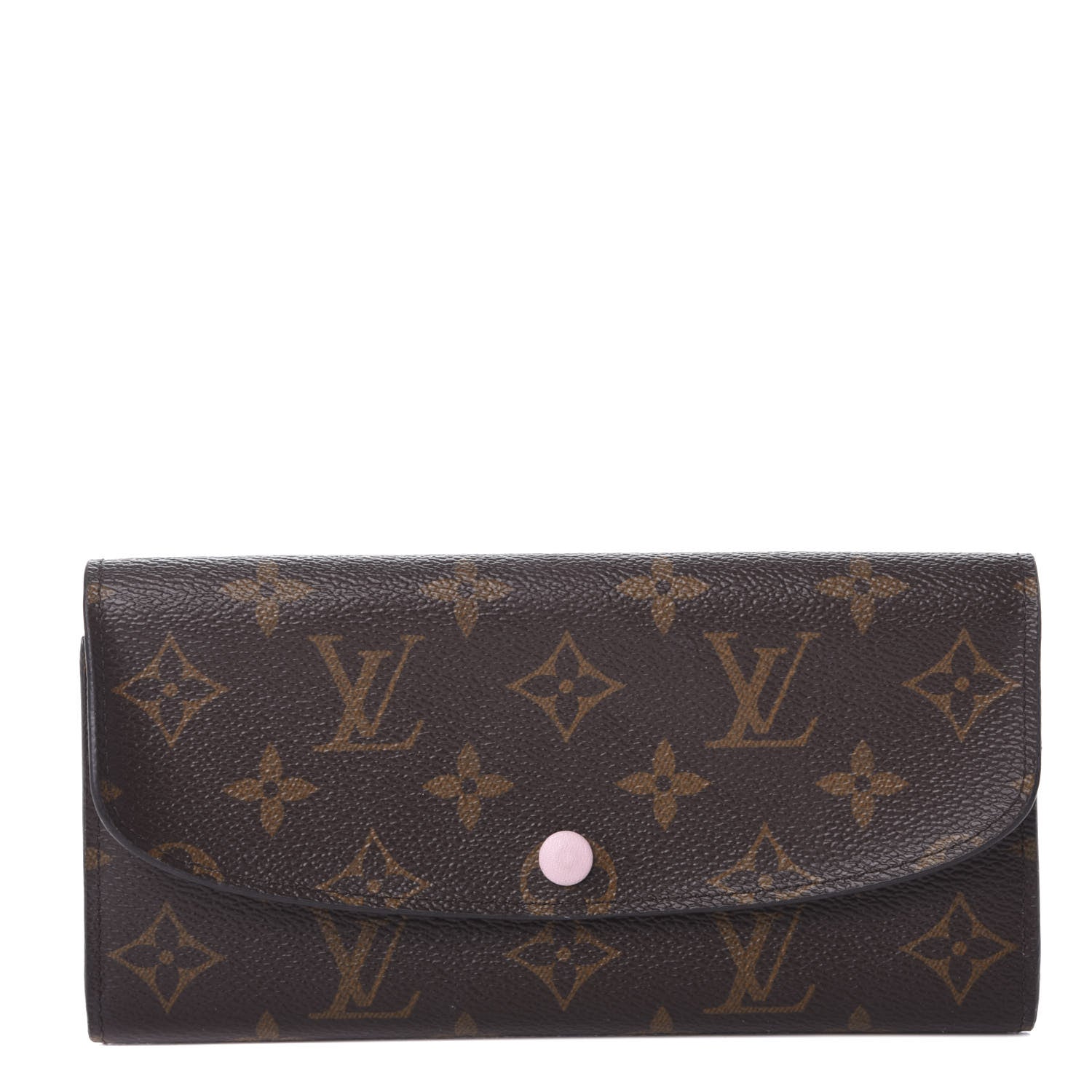 Louis Vuitton Monogram Emilie Wallet Rose Ballerine 2 of 12