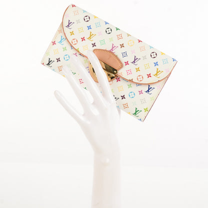 Louis Vuitton Monogram Multicolor Eugenie Wallet White Litchi 2 of 8