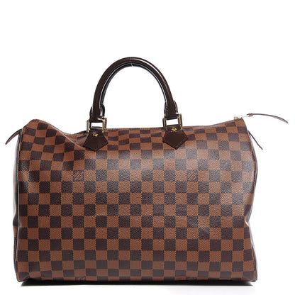 Louis Vuitton Damier Ebene Speedy 35 1 of 9