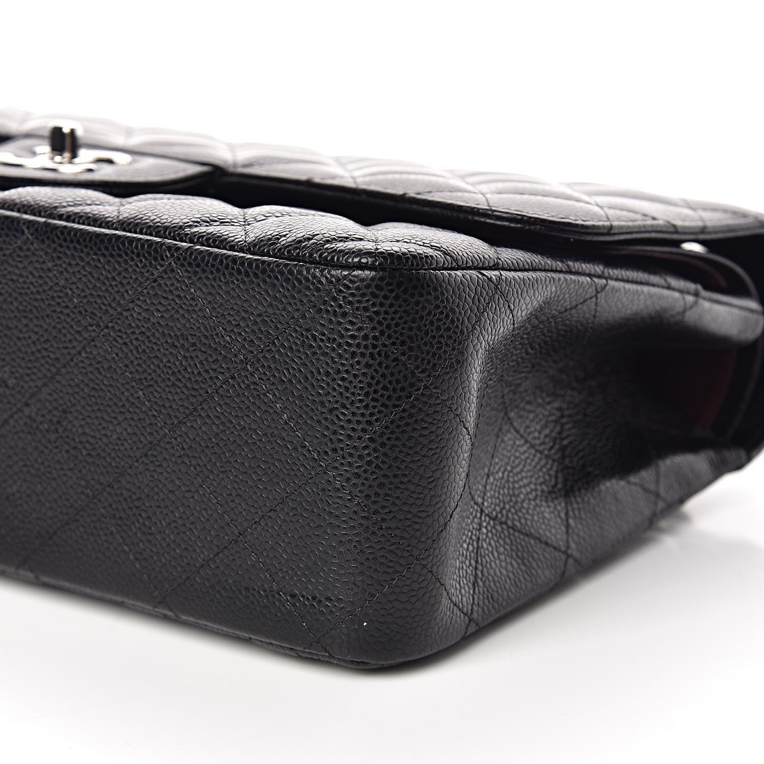 Chanel Caviar Quilted Jumbo Double Flap Black 11 of 12