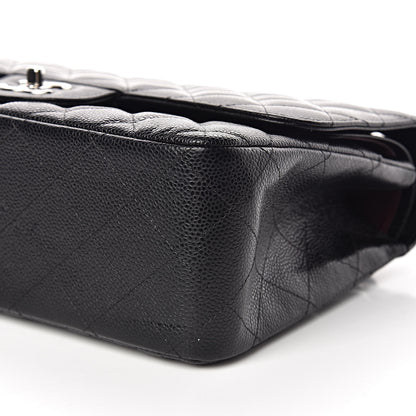 Chanel Caviar Quilted Jumbo Double Flap Black 11 of 12