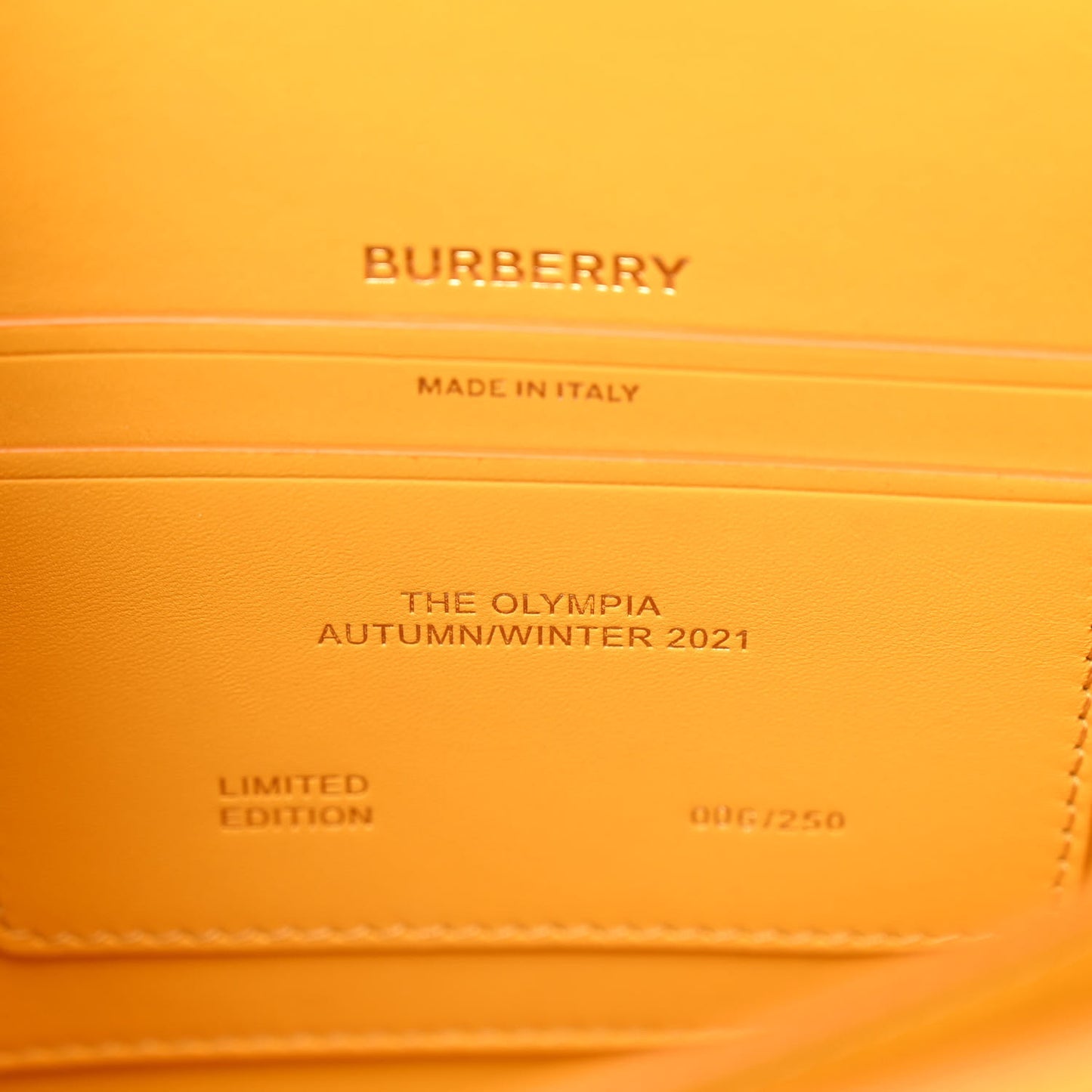 Calfskin Small Olympia Shoulder Bag Marigold