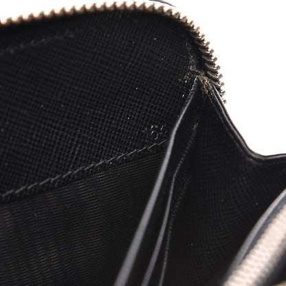Prada Saffiano Zip Around Wallet Nero Black 8 of 9