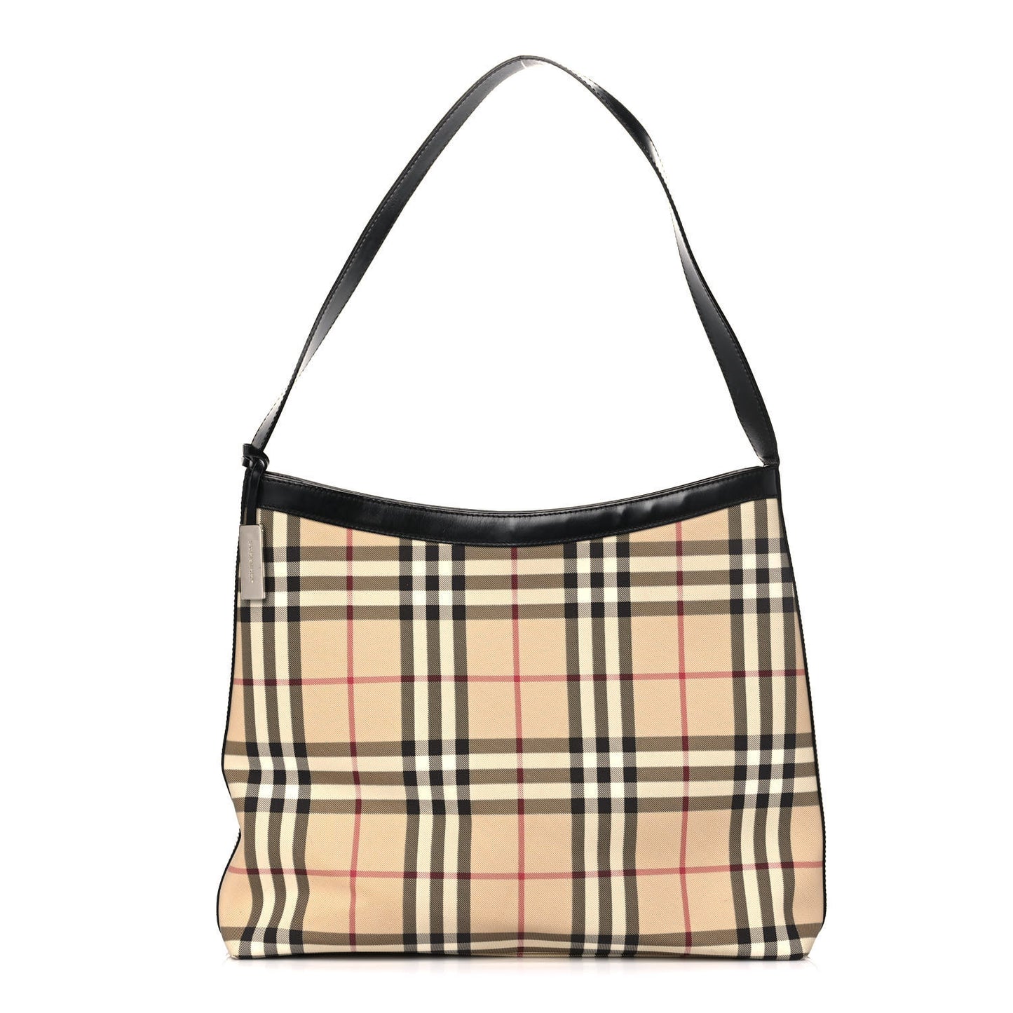 House Check Shoulder Bag Black
