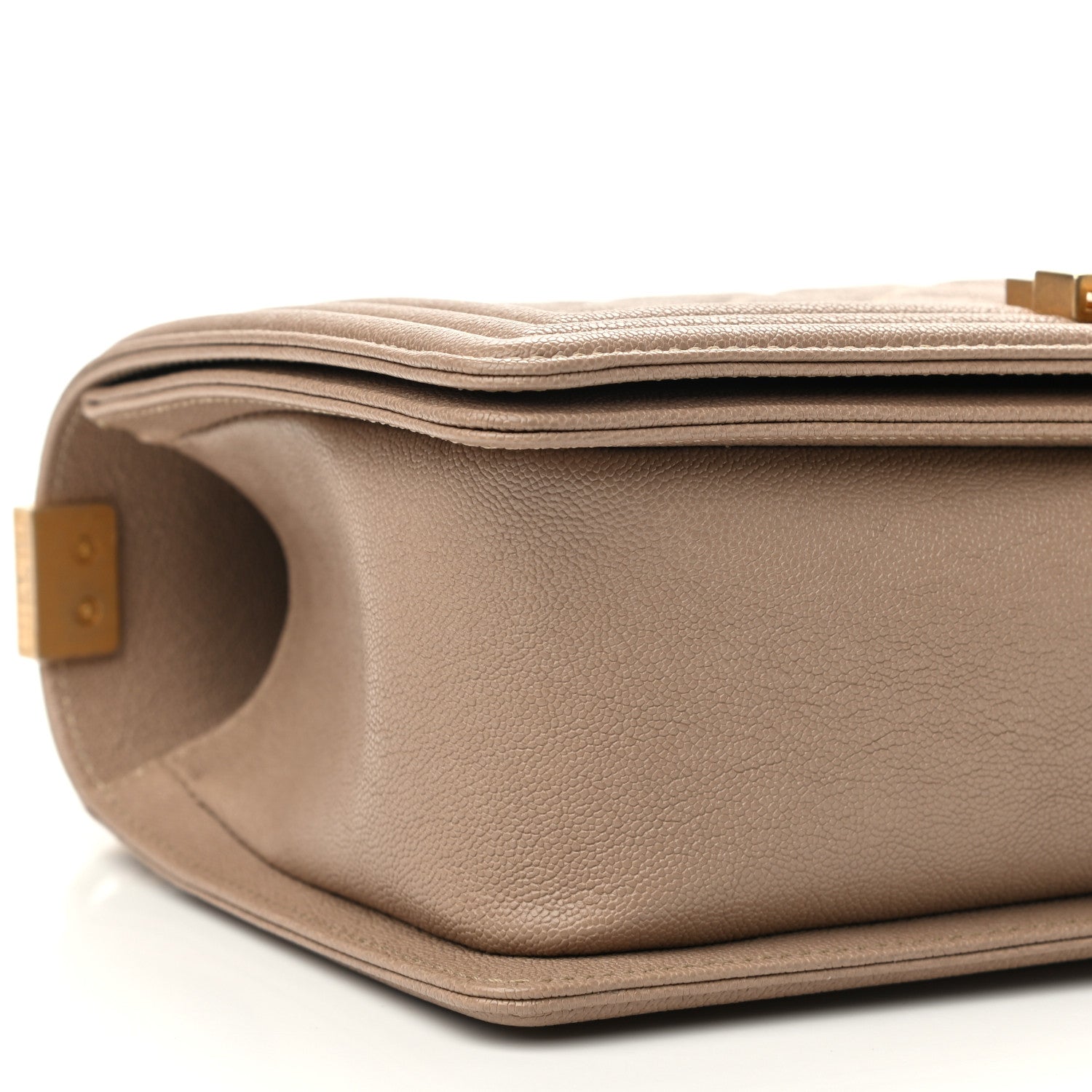 Chanel Caviar Quilted Medium Boy Flap Beige 9 of 10