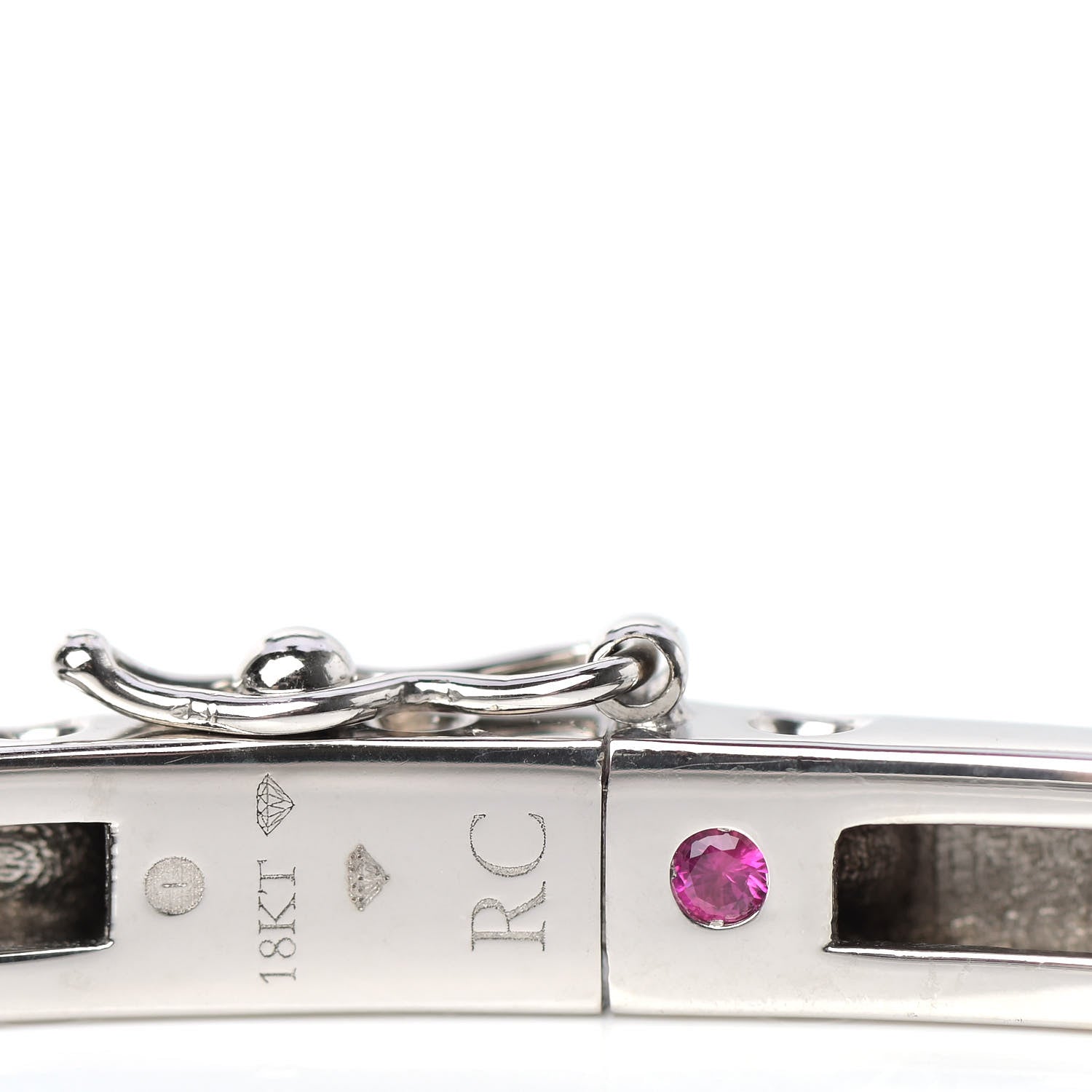 Roberto Coin 18K White Gold Diamond Pois Moi Single Row Bracelet 4 of 5