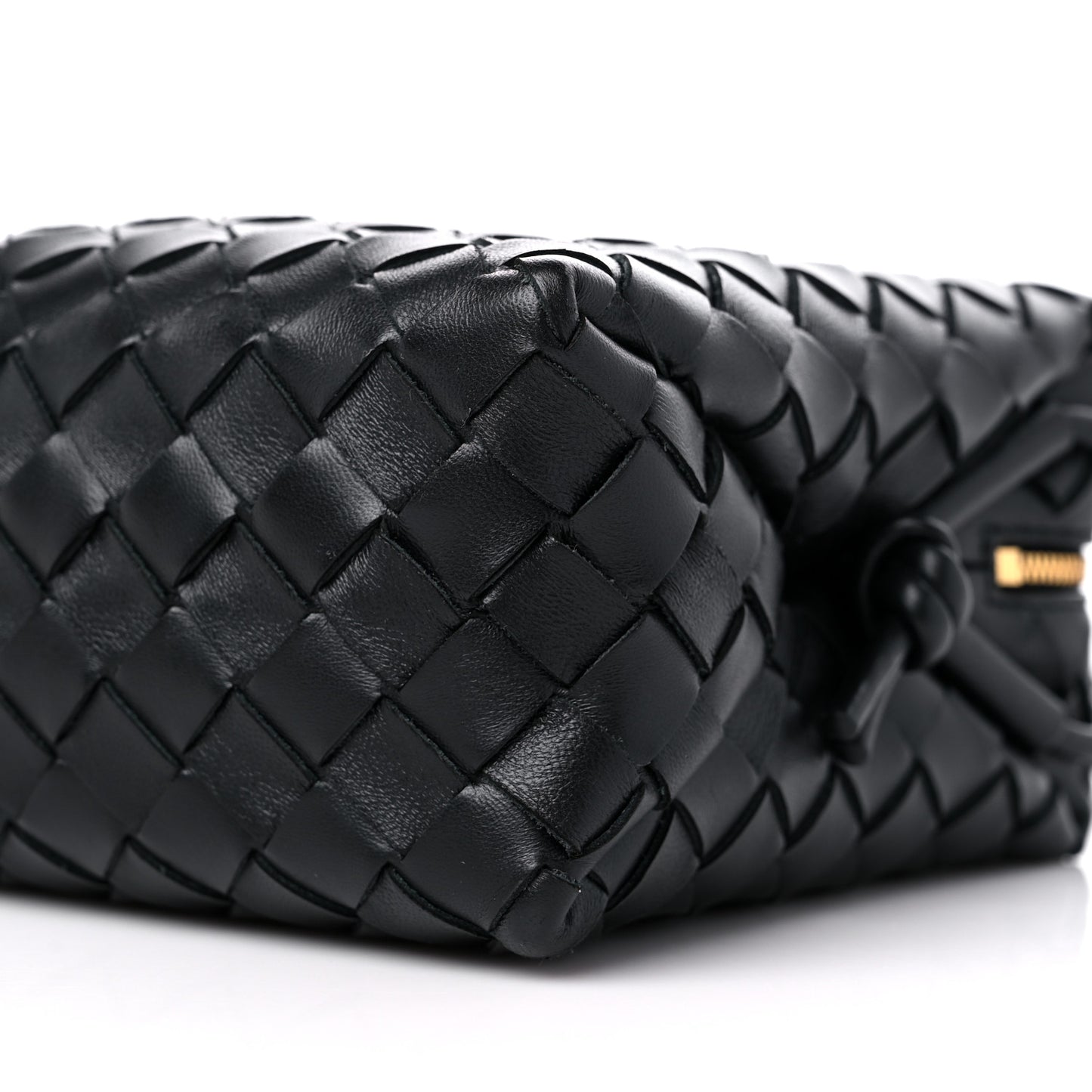 Nappa Intrecciato Small Loop Camera Bag Black