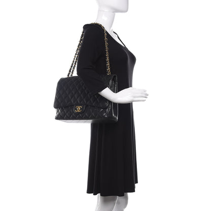 Chanel Caviar Quilted Maxi Double Flap Black 2 of 11