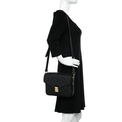 Louis Vuitton LOUIS VUITTON Empreinte Pochette Metis Black 3 of 9