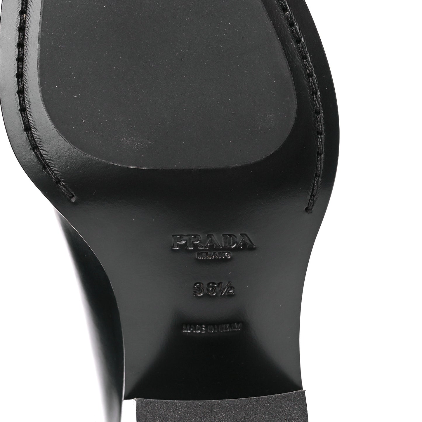 Spazzolato Metal Triangle Logo Texano Pointed Toe 55mm Mules 36.5 Black