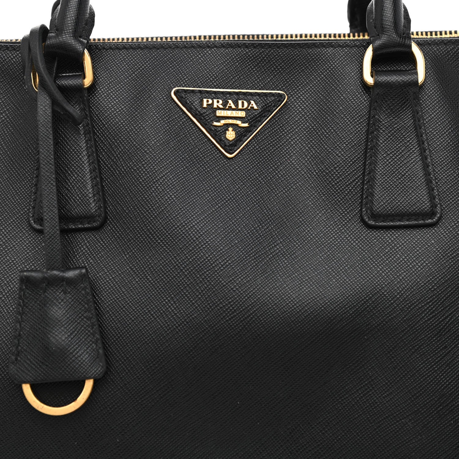 Prada Saffiano Medium Galleria Double Zip Tote Black 8 of 10