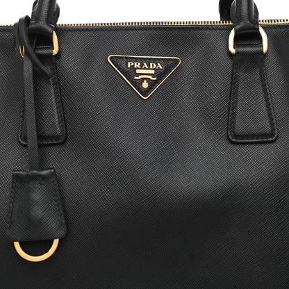 Prada Saffiano Medium Galleria Double Zip Tote Black 8 of 10