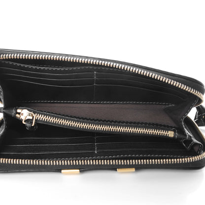 Chloe Grained Calfskin Marcie Long Zip Around Wallet Black 8 of 11