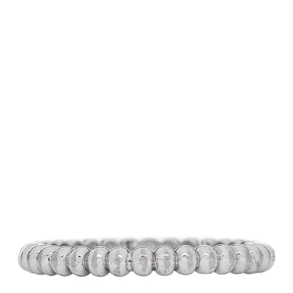 Van Cleef & Arpels 18K White Gold Small Perlee Ring 48 4.5 1 of 5