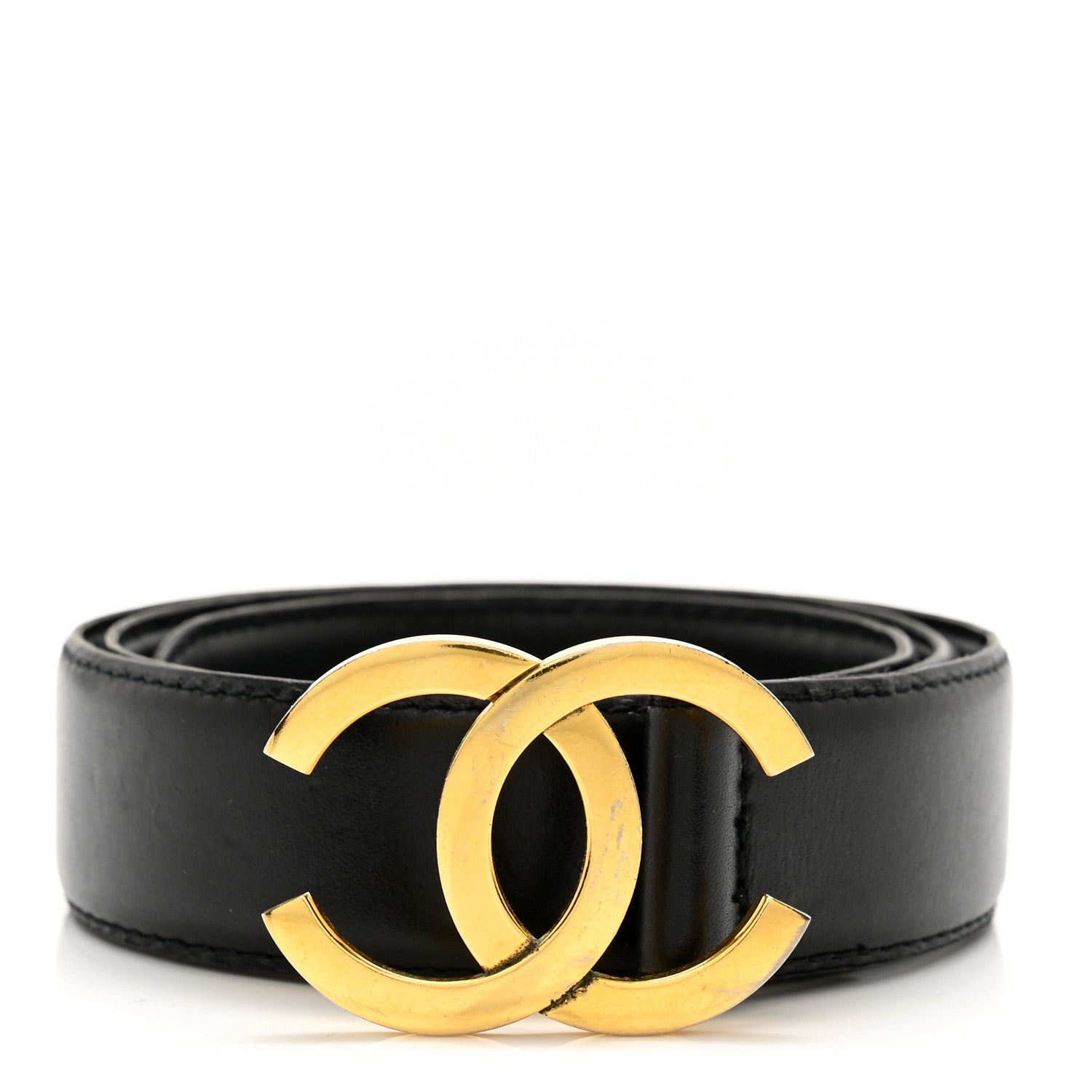 Chanel Calfskin CC Belt 65 26 Black 1 of 9