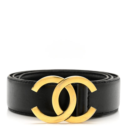 Chanel Calfskin CC Belt 65 26 Black 1 of 9