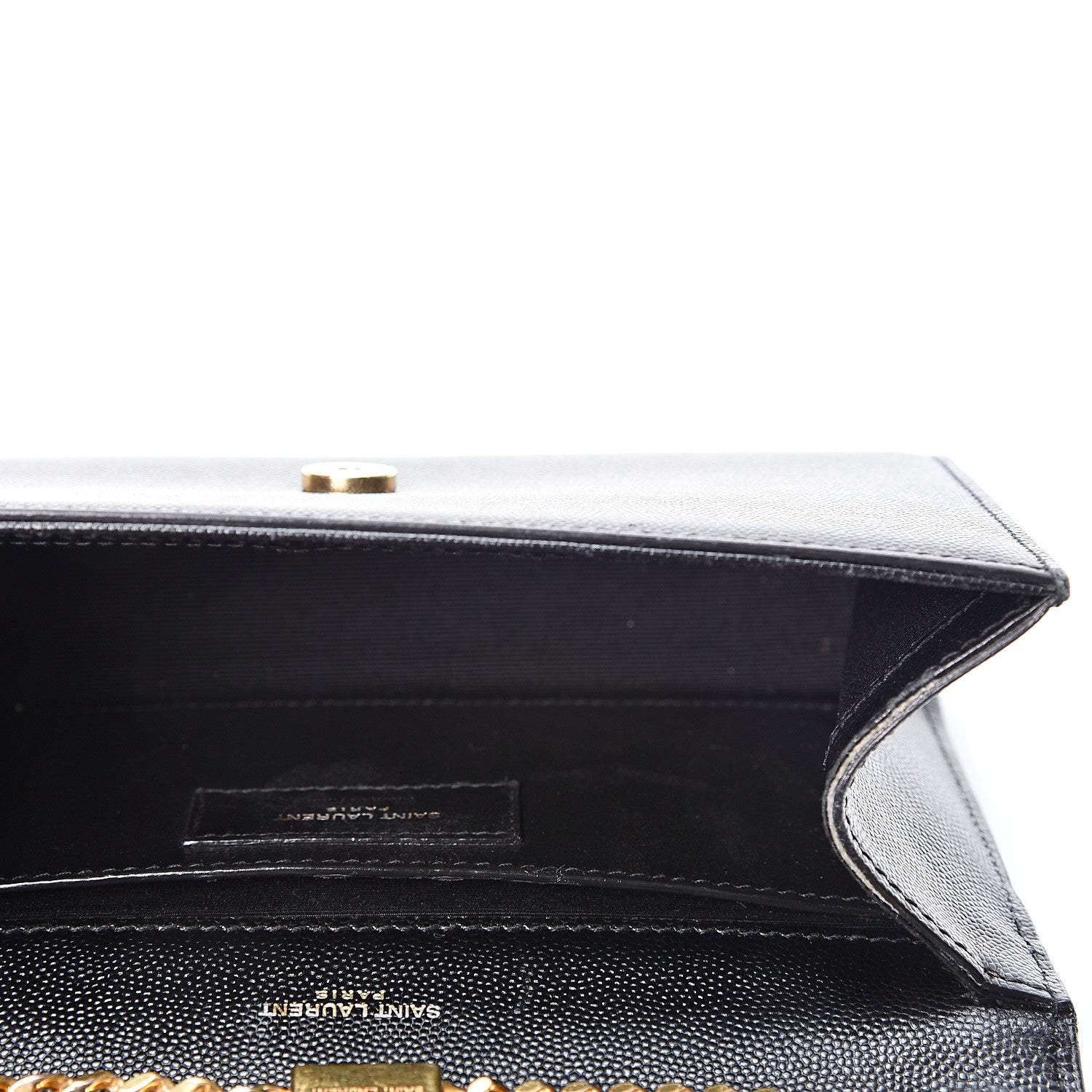Saint Laurent Grain De Poudre Small Monogram Kate Satchel Black 4 of 9