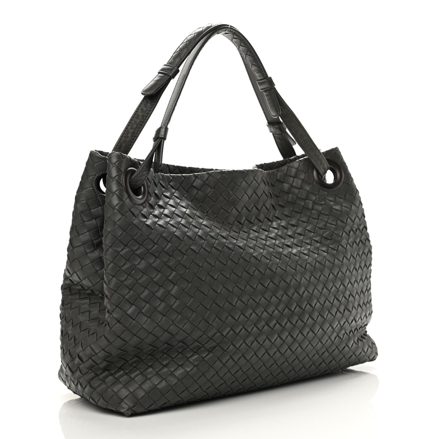 Bottega Veneta Nappa Intrecciato Bella Tote Grey 3 of 13
