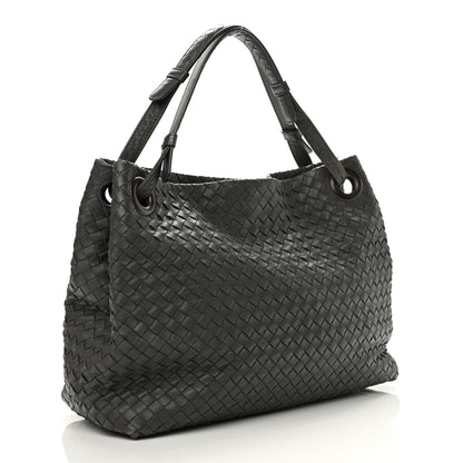 Bottega Veneta Nappa Intrecciato Bella Tote Grey 3 of 13