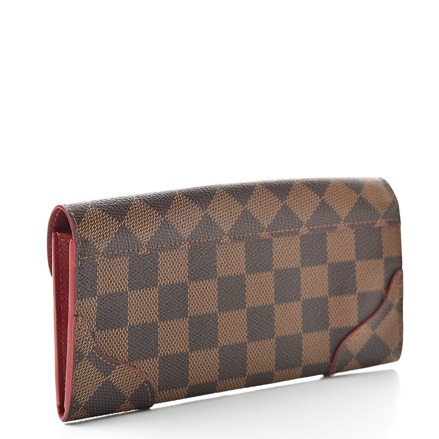 Louis Vuitton Damier Ebene Caissa Wallet Cherry 3 of 7