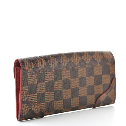 Louis Vuitton Damier Ebene Caissa Wallet Cherry 3 of 7