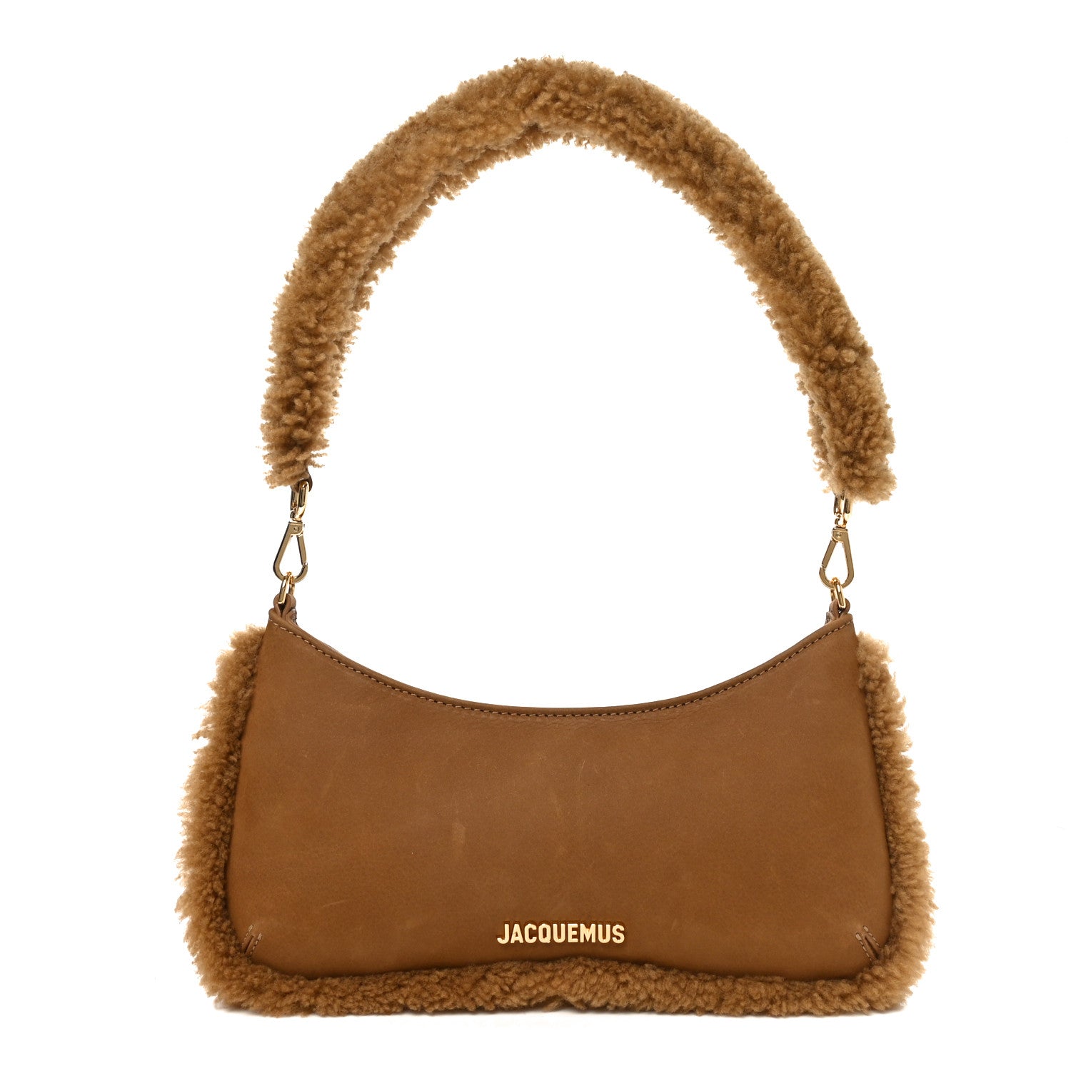 Jacquemus Suede Shearling Le Bisou Doux Camel 1 of 9