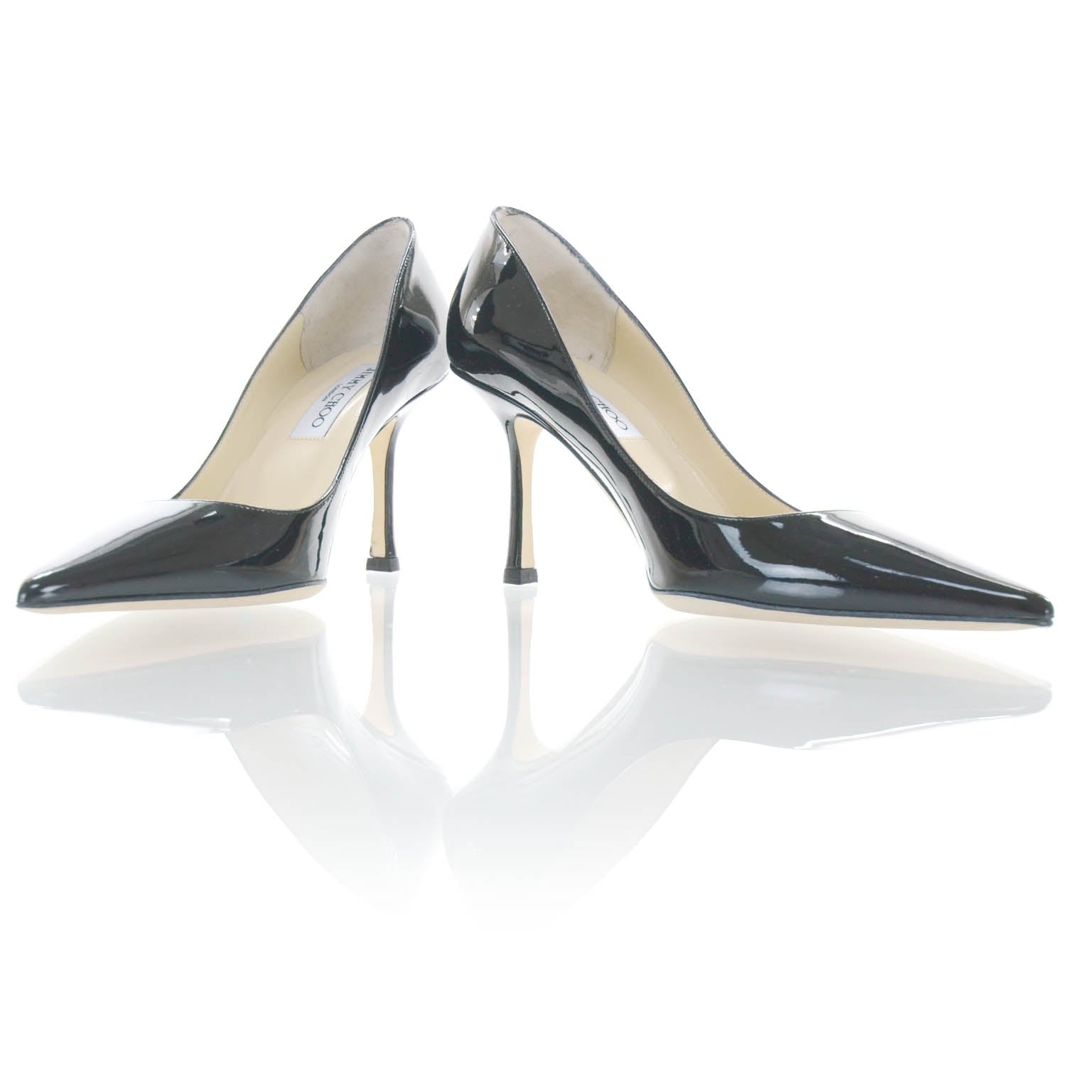 Jimmy Choo Patent Leather Heels 39 Black 4 of 7