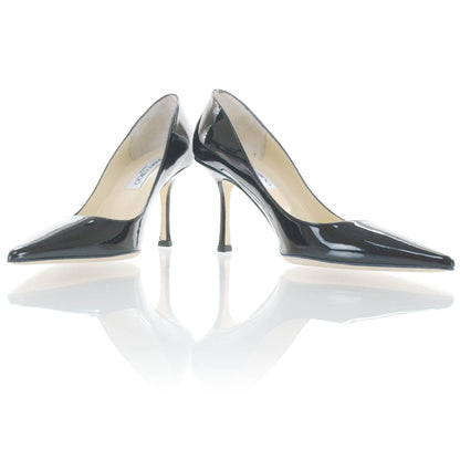 Jimmy Choo Patent Leather Heels 39 Black 4 of 7