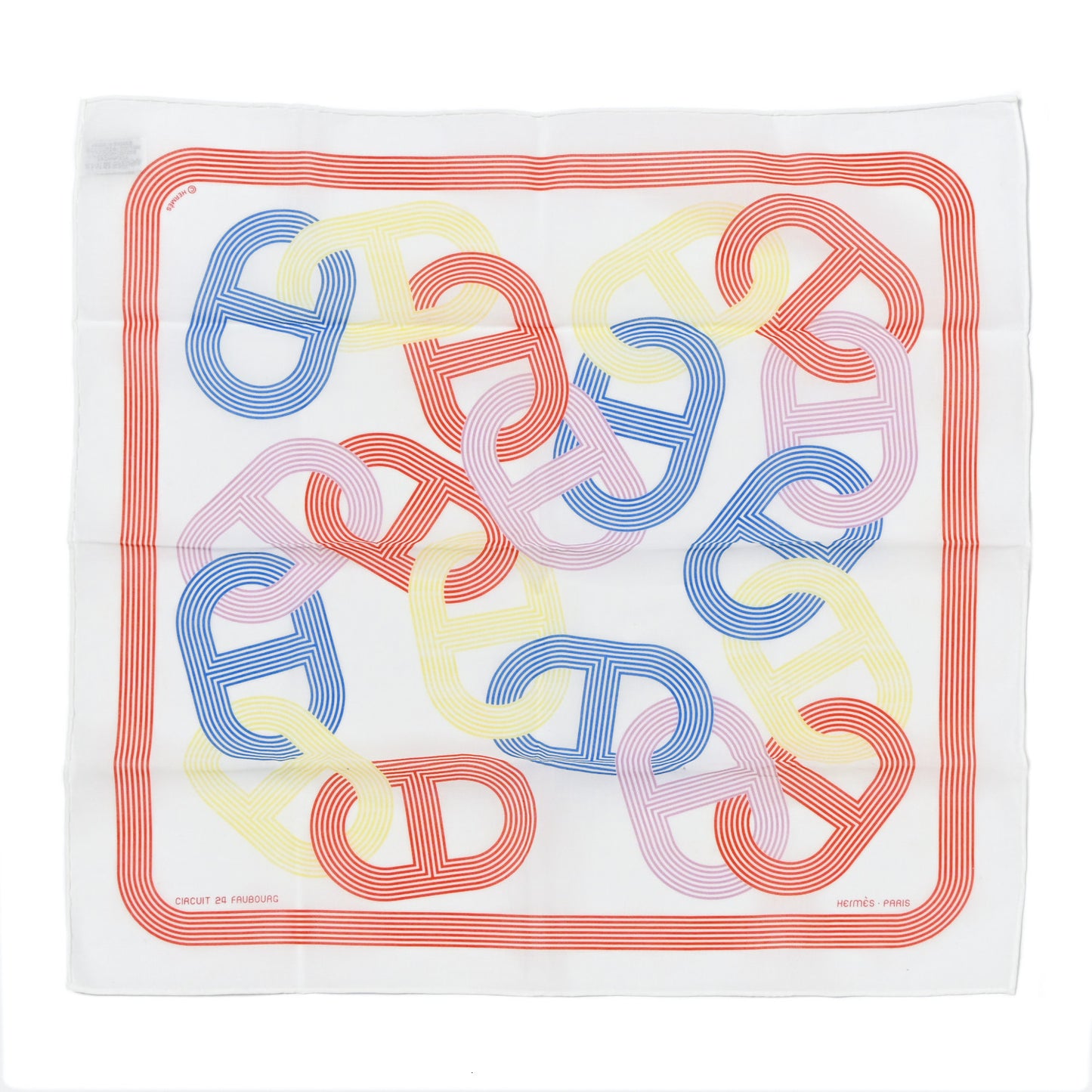 Silk Circuit 24 Faubourg Pocket Square Scarf