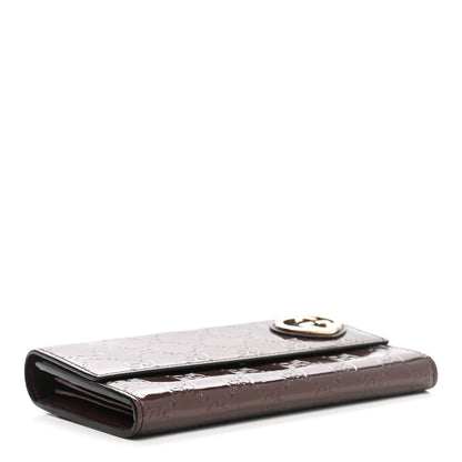 Gucci Shine Guccissima Lovely Heart Continental Wallet Scarlatto 4 of 10